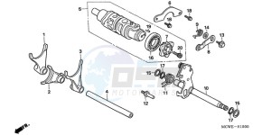 VFR8009 Ireland - (EK / MME TWO) drawing GEARSHIFT DRUM