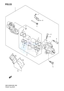 GSX1400 (E2) drawing FRONT CALIPER