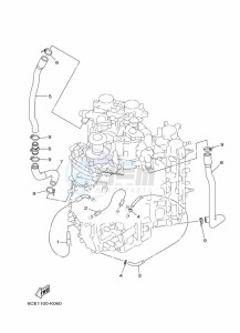 F250DETX drawing CYLINDER-AND-CRANKCASE-4