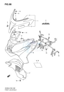 AN400Z ABS BURGMAN EU-UK drawing FRONT LEG SHIELD