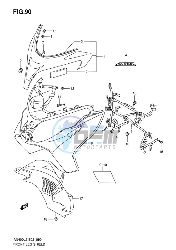 FRONT LEG SHIELD