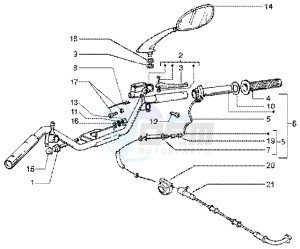 ET4 125 Leader drawing Handlebars component RH