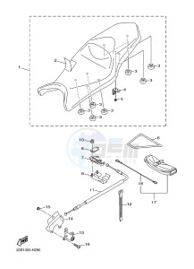 XJ6S 600 DIVERSION (S-TYPE) (36CB) drawing SEAT