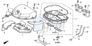 CBR600F drawing AIR CLEANER