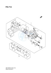 GSF-1250S BANDIT EU drawing REAR CALIPER