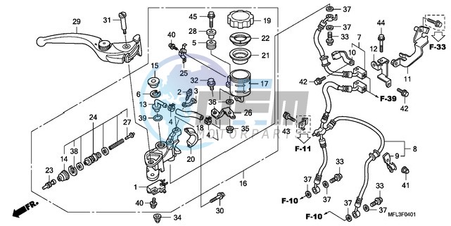 FR. BRAKE MASTER CYLINDER (CBR1000RA)