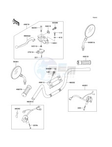 VN 750 A [VULCAN 750] (A20-A21) [VULCAN 750] drawing HANDLEBAR