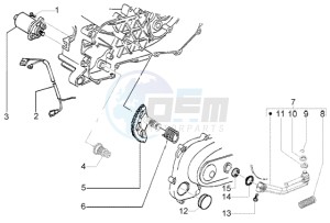 NRG 50 power DD drawing Starting motor - starter lever