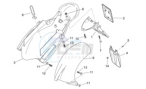 RS 125 drawing Rear body II