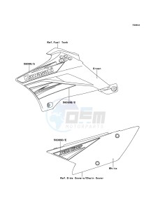 2011_KLX110CBF KLX110CBF drawing E-12 Decals