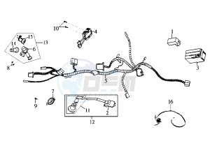 EURO MX E2 - 125 cc drawing ELECTRICAL DEVICES