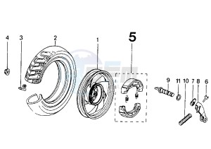 SV GEO - 50 cc drawing REAR WHEEL