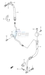 DR800S (E4) drawing FRONT BRAKE HOSE