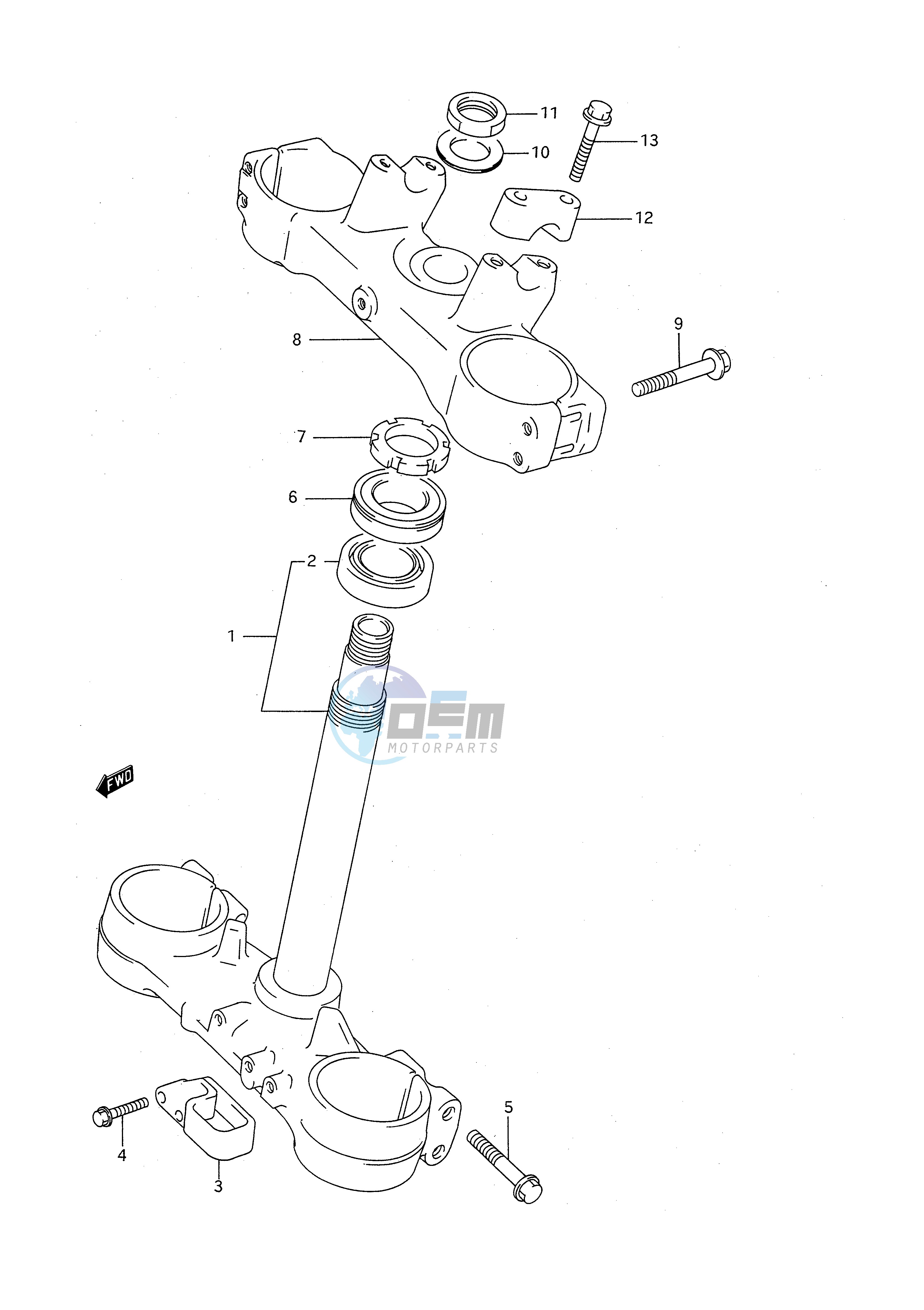 STEERING STEM (MODEL P R S)