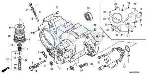 TRX500FAA Europe Direct - (ED) drawing FRONT CRANKCASE COVER