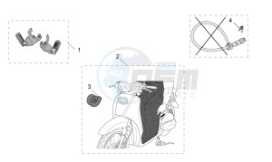 Scarabeo 50 4T E2 drawing Acc. - various