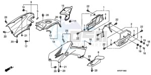 TRX500FPEA U / EC PS drawing BODY COVER