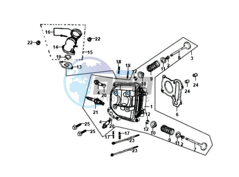 CYLINDER HEAD CPL  / INLET