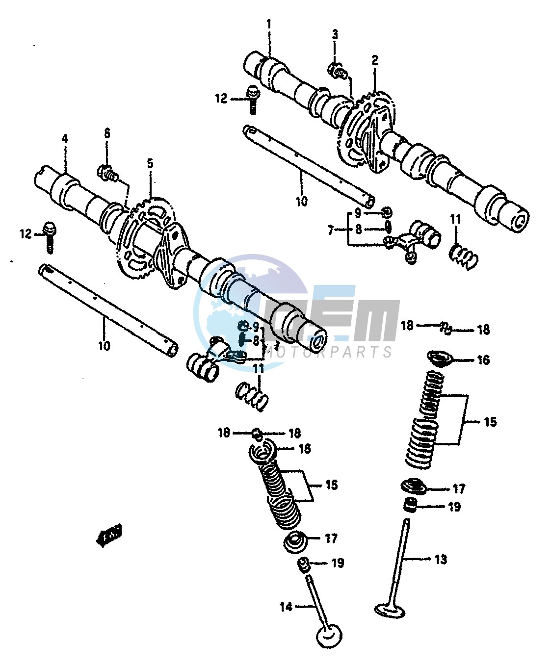 CAM SHAFT-VALVE (MODEL L)