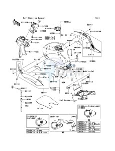 NINJA ZX-6R ZX600R9F FR GB XX (EU ME A(FRICA) drawing Fuel Tank