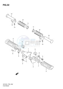 GZ125 (P02) drawing FOOTREST