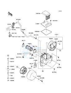 KLX250 KLX250SCF XX (EU ME A(FRICA) drawing Air Cleaner