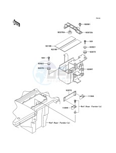 KLF300 KLF300B6F EU GB drawing Frame Fittings