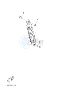 NS50F NITRO 4T (1GB4) drawing REAR SUSPENSION