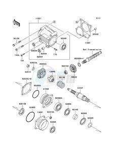 KLF250 KLF250A6F EU GB drawing Front Bevel Gear