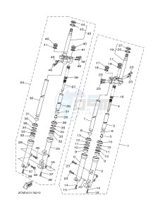 MW125 TRICITY 125 (2CMJ 2CMK) drawing FRONT FORK