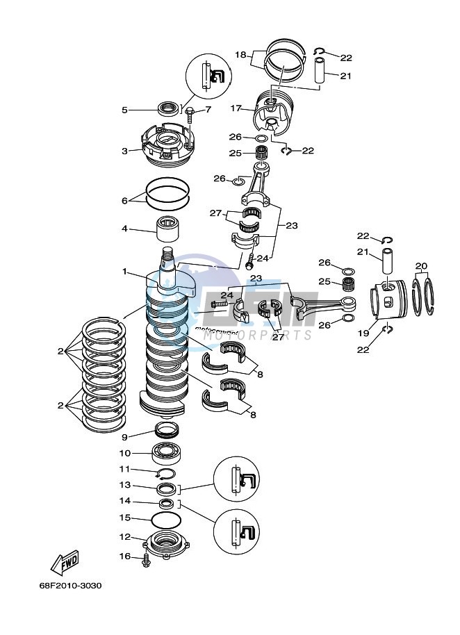 CRANKSHAFT--PISTON