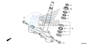 SH125D SH125i UK - (E) drawing STEERING STEM