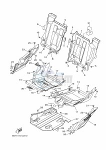 YXZ1000E YXZ1000R (B5J4) drawing SIDE COVER