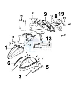 DJANGO 125 SY EVASION drawing MUDGUARD