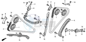 VFR800A drawing CAM CHAIN/TENSIONER