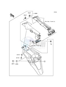 Z900 ABS ZR900BHF XX (EU ME A(FRICA) drawing Accessory(Extended Flap)