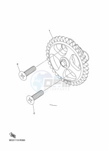 YFZ50 (BW4D) drawing OIL PUMP