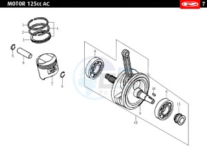 TANGO-125-E4-WHITE drawing CRANKSHAFT-PISTON