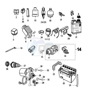 VIVA XR2A BE drawing ELECTRIC PART