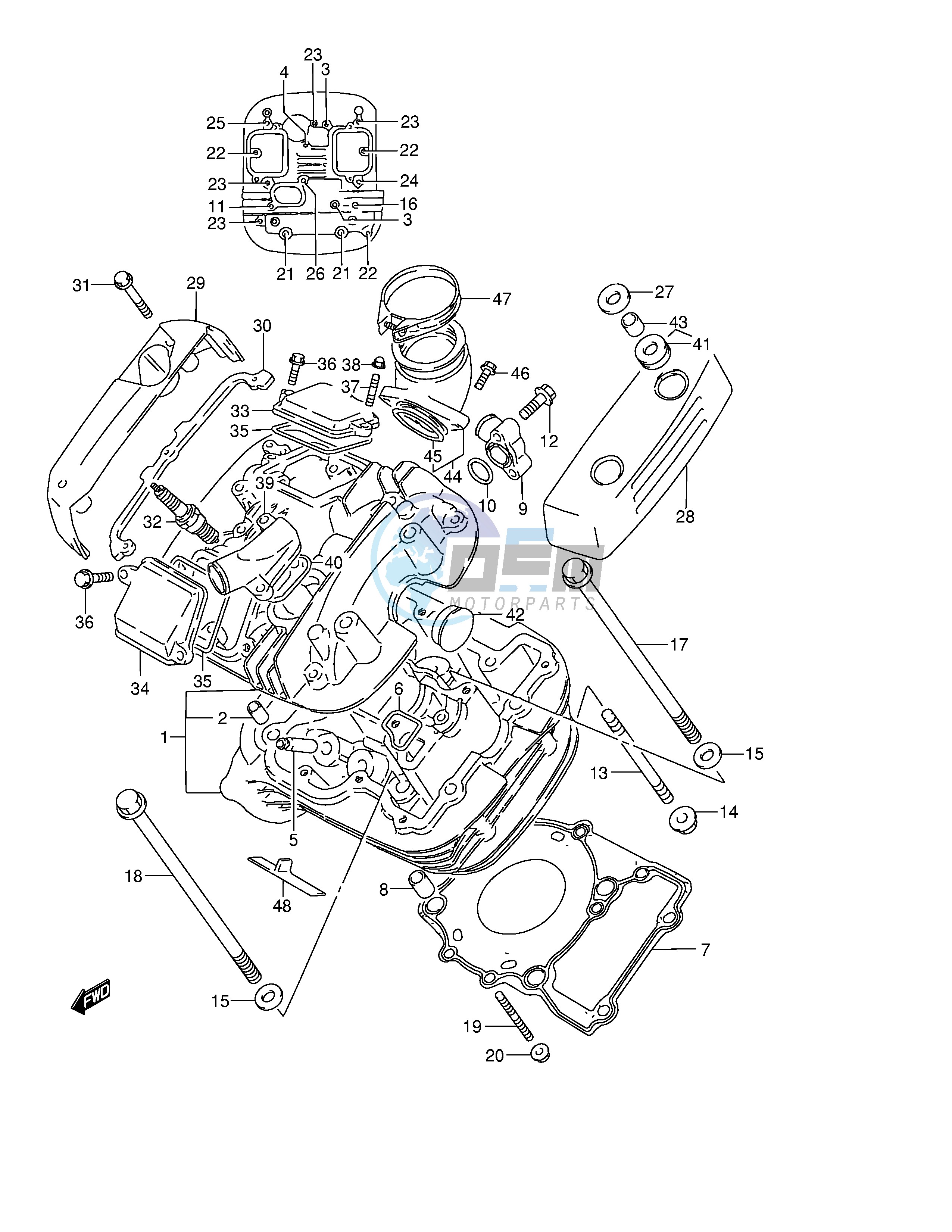 FRONT CYLINDER HEAD