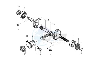 YN R NEO'S 50 drawing CRANKSHAFT PISTON