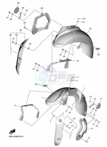 NIKEN GT MXT850D (B5B1) drawing FRONT FENDER