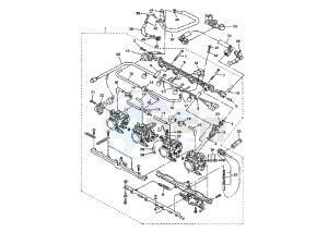 FJR 1300 drawing THROTTLE BODY MY03