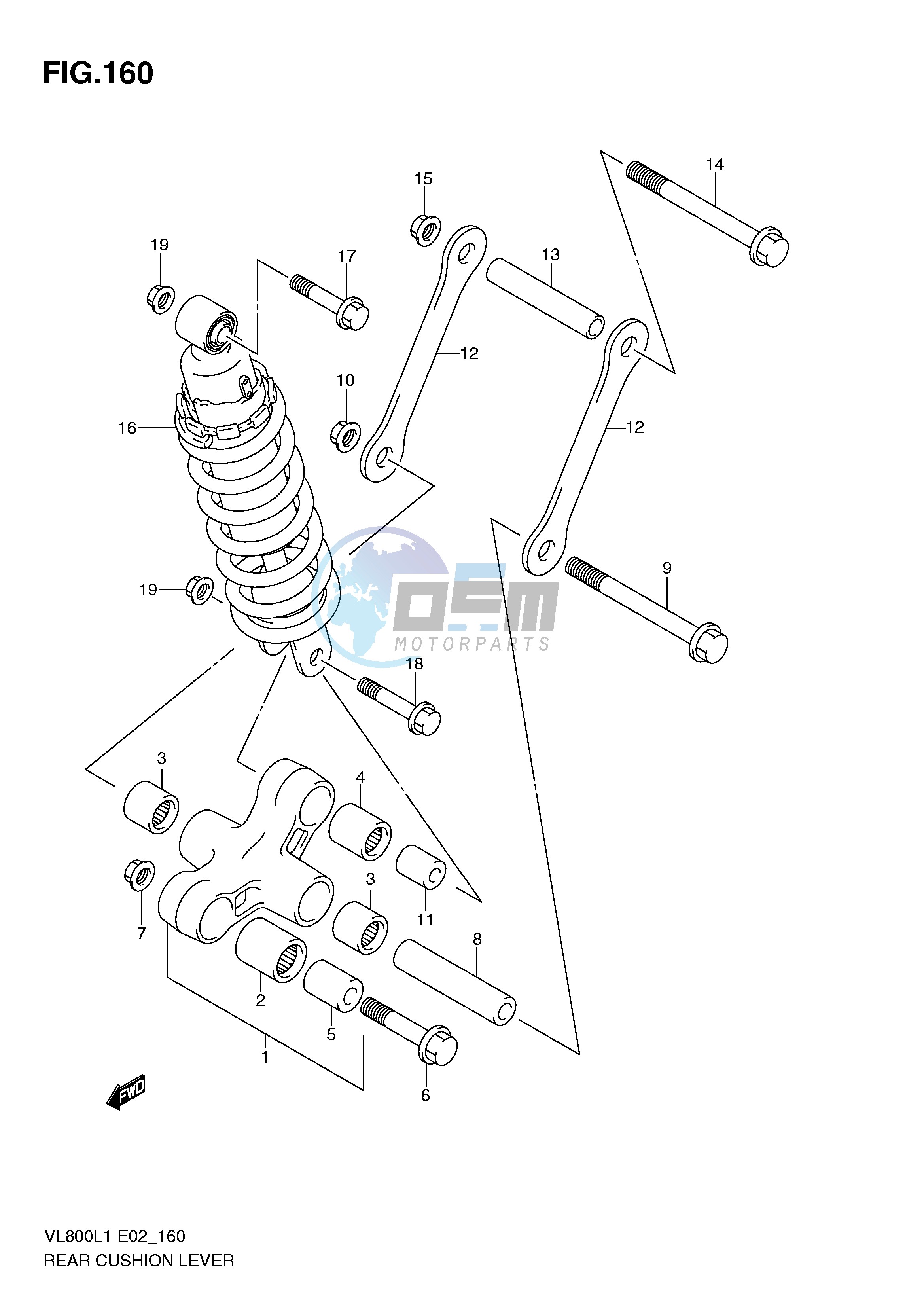 REAR CUSHION LEVER