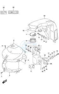 DF 150AS drawing Silencer/Ring Gear Cover