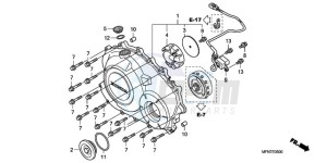 CB1000RA France - (F / CMF) drawing RIGHT CRANKCASE COVER