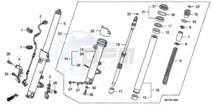 CB13009 SI / MME TWO - (SI / MME TWO) drawing FRONT FORK