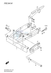 GSX-1250F ABS EU drawing REAR SWINGINGARM