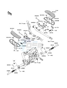 VN1700_VOYAGER_CUSTOM_ABS VN1700KCF GB XX (EU ME A(FRICA) drawing Footrests