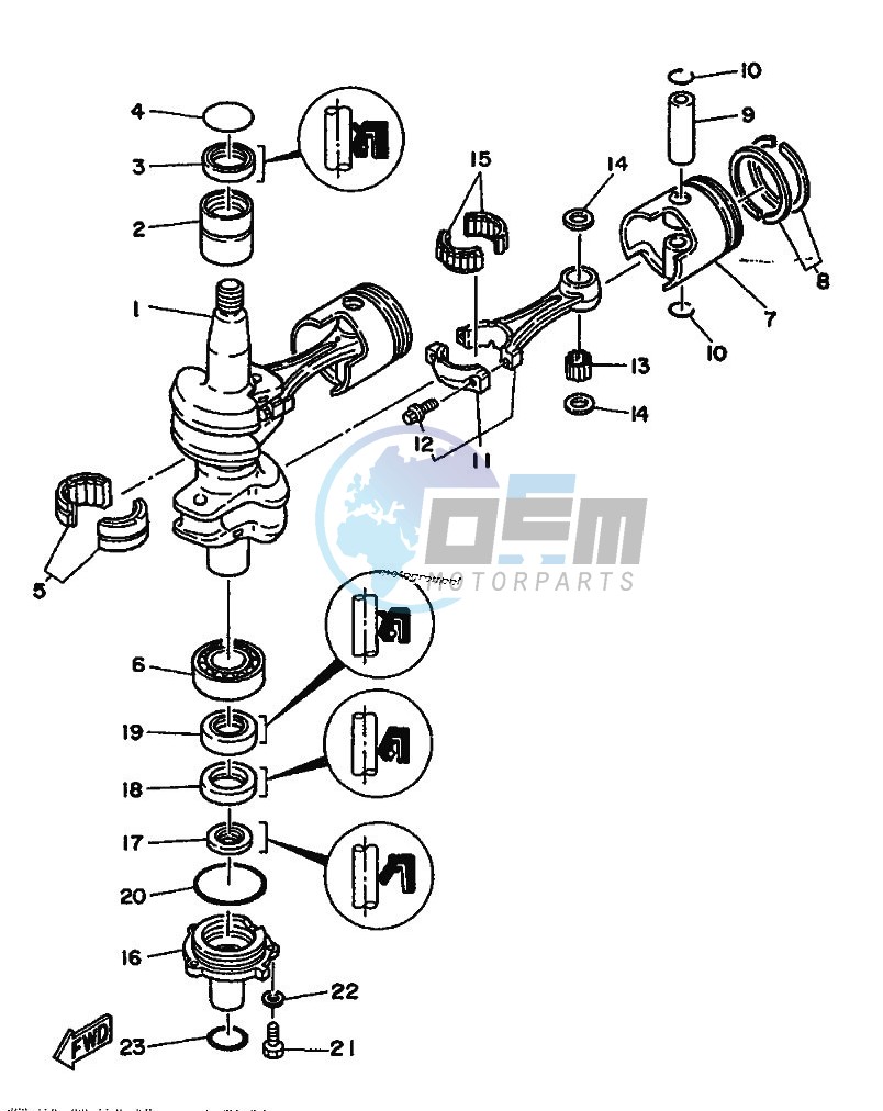 CRANKSHAFT--PISTON